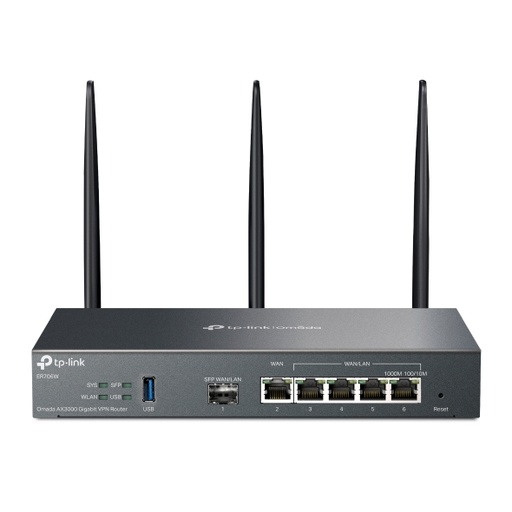 [ER706W] TP-Link ER706W Omada AX3000 Gigabit VPN Router, 6 Gigabit Ports (5 RJ45+1 SFP), Omada Mesh, IPSec, SSL, Wireguard, PPTP, L2TP VPN