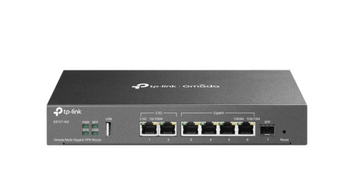 [ER707-M2] TP-Link ER707-M2 Omada Multi-Gigabit VPN Router Omada, 2x 2.5Gbps RJ45, 5x Gigabit (1xSFP + 4x RJ45), Load Balance, 1x USB, High Security VPN