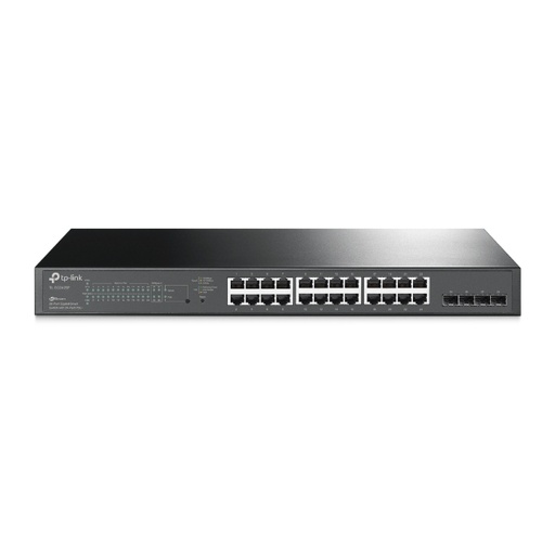 [SG2428P] TP-Link SG2428P JetStream 28-Port Gigabit Smart Switch 24-Port PoE+ 4 Gigabit SFP, Omada SDN, 802.1p CoS/DSCP QOS, Rack Mountable