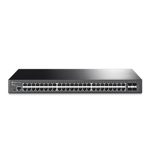 [SG3452] TP-Link SG3452 JetStream 48-Port Gigabit L2 Managed Switch, 4 SFP Slots, Omada SDN, Centralised Mgt, Static Routing  (T2600G-52TS)