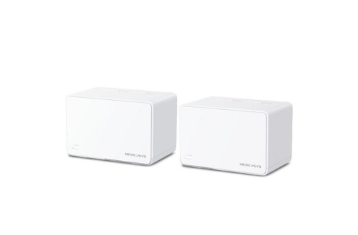 [Halo H80X(2-pack)] Mercusys Halo H80X(2-pack) AX3000 Whole Home Mesh Wi-Fi 6 System, 3000 Mbps Dual Band Wi-Fi, Up to 460 Square Meters, 574/2402 Mbps, MU-MIMO (WIFI6)