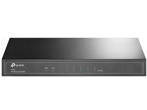 [AC50] TP-Link AC50 Wireless Controller, 5* 10/100, Up To 50 APs, 16 SSIDs, Mac Authentication, Dual-Link Back Up (LS)