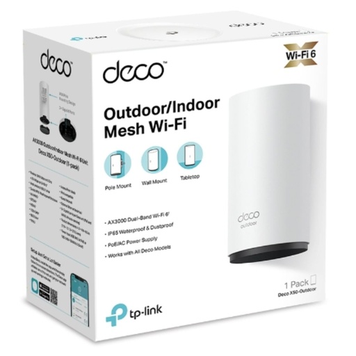 [Deco X50-Outdoor(1-pack)] TP-Link Deco X50-Outdoor(1-pack) AX3000 Outdoor / Indoor Whole Home Mesh WiFi 6 Unit