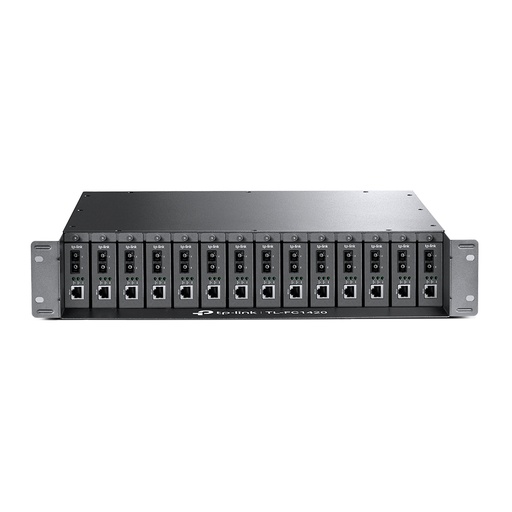 [FC1420] TP-Link FC1420 14-Slot Rackmount Chassis For Media Converters, Optional Redundant Power Supply, Hot Swappable, Compatible With TL-FCXXX 1.0