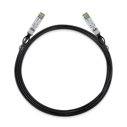 [SM5220-3M] TP-Link SM5220-3M 3 Meter 10G SFP+ Direct Attach Cable, Drives 10 Gigabit Ethernet, 10G SFP+ Connector on Both Sides (Replaces TXC432-CU3M)
