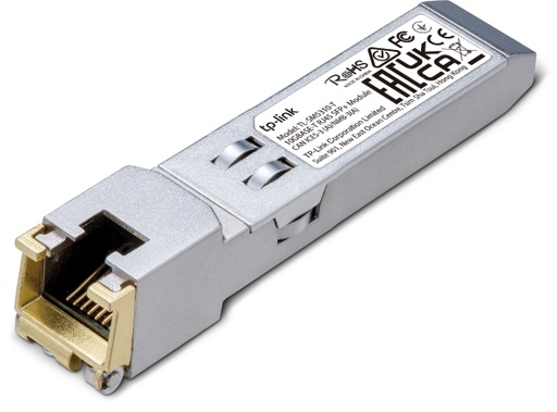 [SM5310-T] TP-Link TL-SM5310-T 10G BASE-T RJ45 SFP+ Module, Transmit data up to 30m* at 10 Gbps, Support DDM, Support TX Disable function, Metallic EnclosuRR