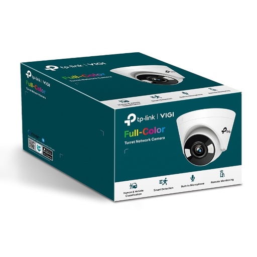 [VIGI C430(2.8mm)] TP-Link VIGI 3MP C430(2.8mm) Full-Colour Turret Network Camera, 2.8mm Lens, Smart Detection, 3YW