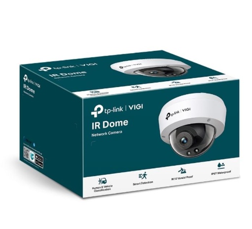 [VIGI C240I(2.8mm)] TP-Link VIGI 4MP C240I(2.8mm) IR Dome Network Camera, 4mm Lens, Smart Detection, 3YW