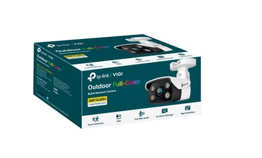 [VIGI C340(4mm)] TP-Link VIGI 4MP C340(4mm) Outdoor Full-Colour Bullet Network Camera,4mm Lens, Smart Detection, 3YW