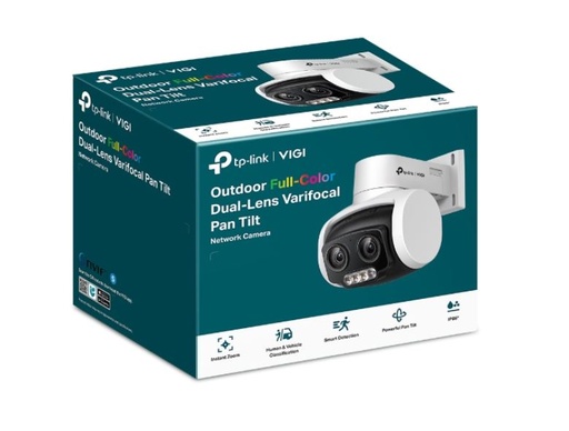 [VIGI C540V] TP-Link VIGI 4MP C540V Outdoor Full-Color Dual-Lens Varifocal Pan Tilt Network Camera,Two-Way Audio, Smart Detection 3YW