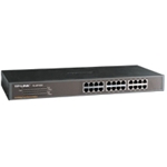 [6935364021474] TP-Link TL-SF1024 24-Port 10/100Mbps Rackmount Unmanaged Switch energy-efficient Supports MAC 19-inch rack-mountable steel case 4.8 Gbps Switching Cap
