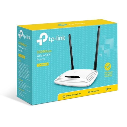 [6935364051242] TP-Link TL-WR841N N300 Wireless N Router 2.4GHz (300Mbps) 4x100Mbps LAN 1x100Mbps WAN 802.11bgn 2x5dBi antennas ~TL-WR843N