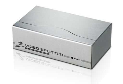 [4710423770928] Aten Video Splitter 2 Port VGA Splitter 350Mhz, 1920x1440@60Hz, Cascadable to 3 levels (Up to 8 Outputs)
