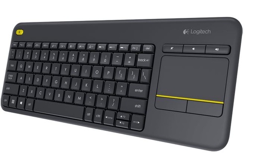 [97855115348] Logitech K400 Plus Wireless Keyboard with Touchpad  Entertainment Media Keys Tiny USB Unifying receiver for HTPC connected TVs ~KBLT-K830BT