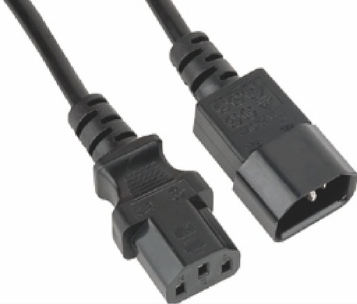 [9320200900032] Astrotek Power Extension Cable 2m - Male to Female IEC C13 to C14 Monitor to PC or PC/UPS to Devices