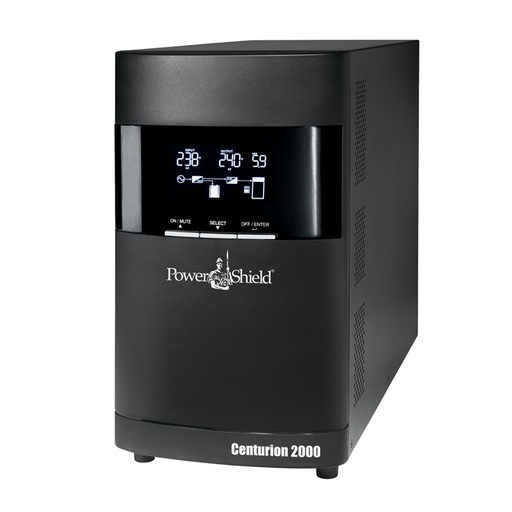 [9346909000200] PowerShield Centurion Tower UPS 2000VA/1800W, 10A input, 4 AUS sockets, hot-swappable batteries, 2-year warranty