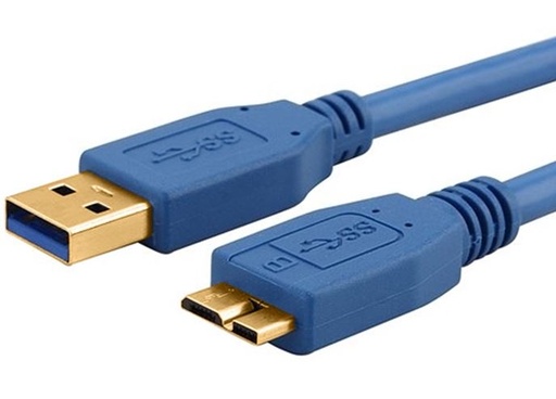 [9320200600895] Astrotek USB 3.0 Cable 3m - Type A Male to Micro B Blue Colour