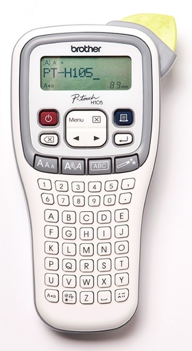 [4977766715126] Brother PTH105 WHITE/GRAY ACCENT HANDHELD LABELLER - 3.5-12MM TZE TAPE MODEL