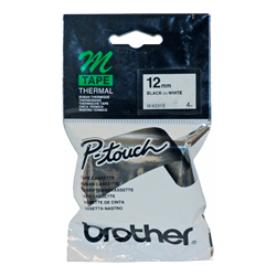 [4977766053488] M-k231 Blk Print on White Tape For Brother P-Touch 65/85/100