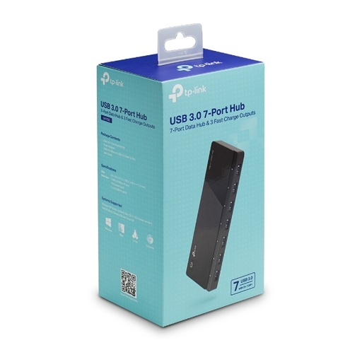 [6935364010065] TP-Link UH700 7 Ports USB3 Hub Desktop 2.5A Power Adapter