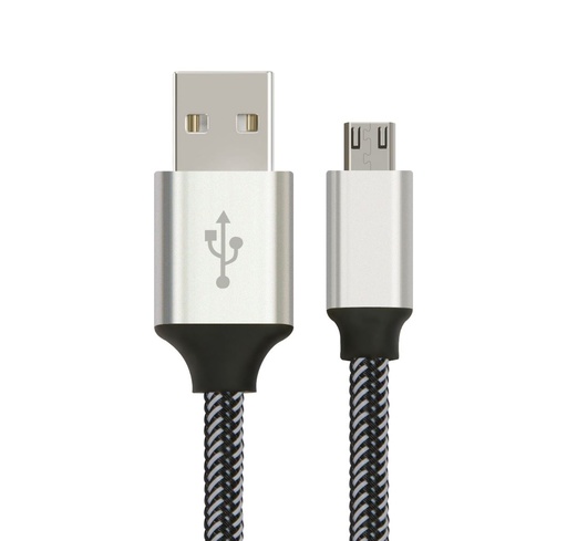 [9320422519364] Astrotek 2m Micro USB Data Sync Charger Cable Cord Silver White Color for Samsung HTC Motorola Nokia Kndle Android Phone Tablet  Devices