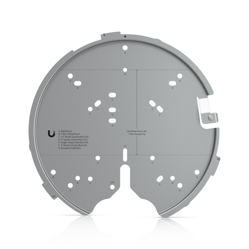 [817882023658] Ubiquiti Versatile Mounting System, For U7 Pro, U6 Enterprise, U6 Pro, U6 Long-Range, AC Pro, AC HD, AC SHD, AC XG, 2Yr Warr