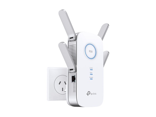 [6935364099411] TP-Link RE650 AC2600 2600Mbps Wi-Fi Range Extender 800Mbps@2.4GHz 1733Mbps@5GHz 1x1Gbps LAN 4xAntennas 4×4 MU-MIMO Beamforming Access Point Mode