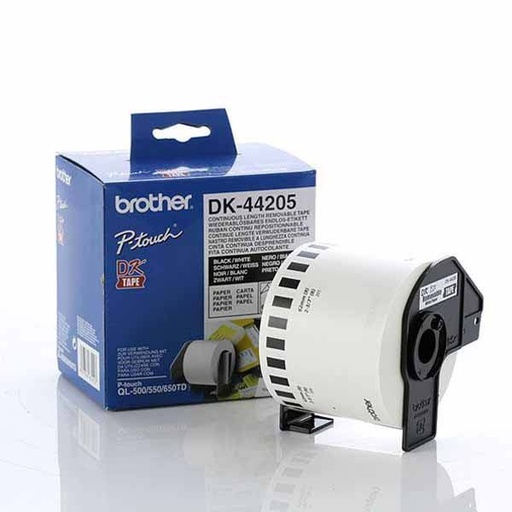 [4977766635127] Brother Removable White Roll 62mm x 30.48M