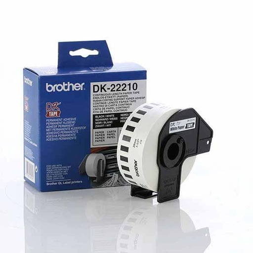 [4977766628181] Brother White Cont. Paper Roll Direct Thermal Roll 2.9x 30.5m