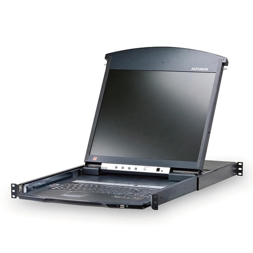 [4719264642623] Aten 16 Port Rackmount USB-PS/2 Cat5 19' LCD KVM Over IP Switch with Daisy Chain