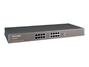 [6935364020095] TP-Link TL-SG1016 16-Port Gigabit Rackmount Unmanaged Switch Energy-efficient Supports MAC 19-inch Rack-mountable Steel Case 32Gbps Switching Capacity