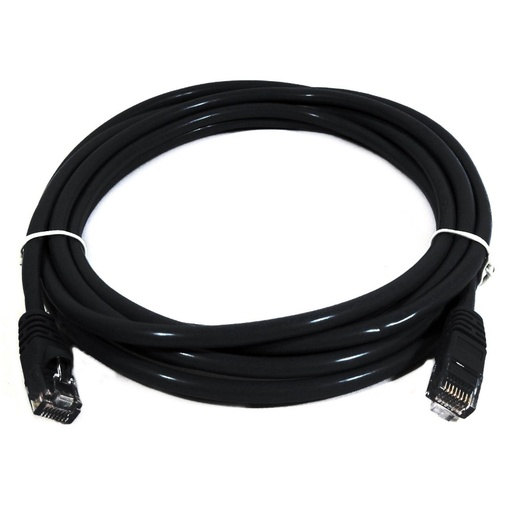 [9341756015117] 8Ware CAT6A Cable 2m - Black Color RJ45 Ethernet Network LAN UTP Patch Cord Snagless