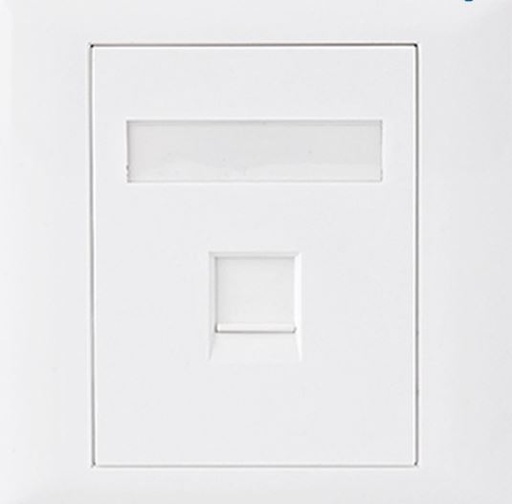 [9320100100594] Astrotek CAT5e RJ45 Wall Face Plate 86x86mm 1 Port Socket Kit