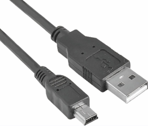 [9320200604312] Astrotek USB 2.0 Cable 1m - Type A Male to Mini B 5 pins Male Black Colour RoHS