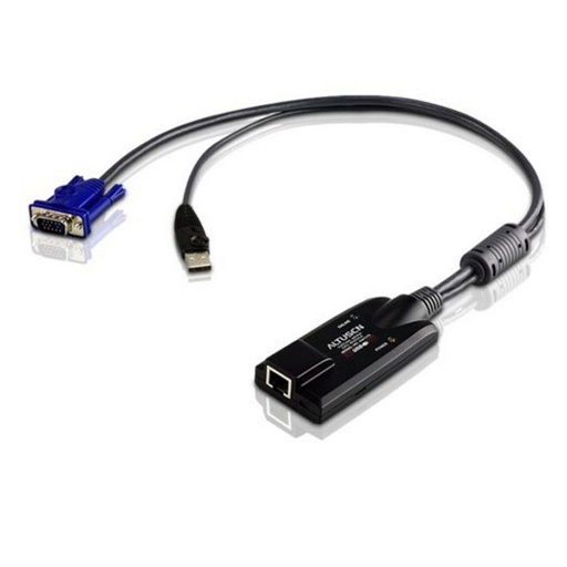 [4710423775732] Aten KVM Cable Adapter with RJ45 to VGA  USB, Supports Virtual Media