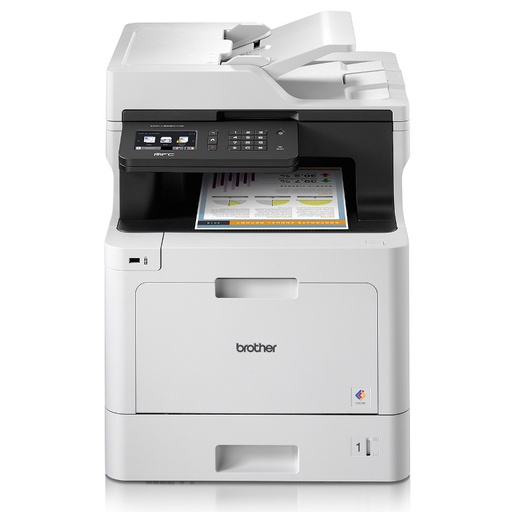 [4977766774604] Brother MFC-L8690CDW Print Speed up to 31ppm(MonoColour) 2-sided (Duplex) Print USB  Wired  Wireless Network Interface 9.3cm Touch Screen UI