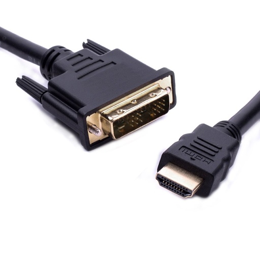 [9341756009390] 8ware HDMI to DVI-D Adapter Converter Cable 5m - Male to Male 30AWG Gold Plated PVC Jacket for PS4 PS3 Xbox 360 Monitor PC Computer Projector DVD