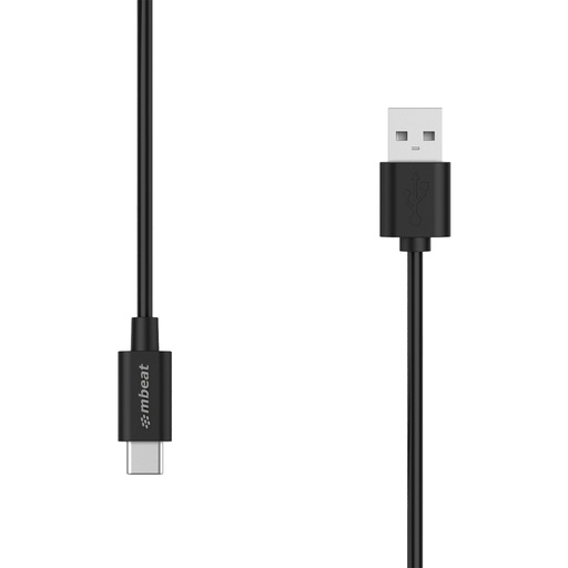 [9346396001889] mbeat® Prime 1m USB-C To USB Type-A 2.0 Charge And Sync Cable - High Quality/480Mbps/Fast Charging for Macbook Pro Google Chrome Samsung Galaxy Huawei
