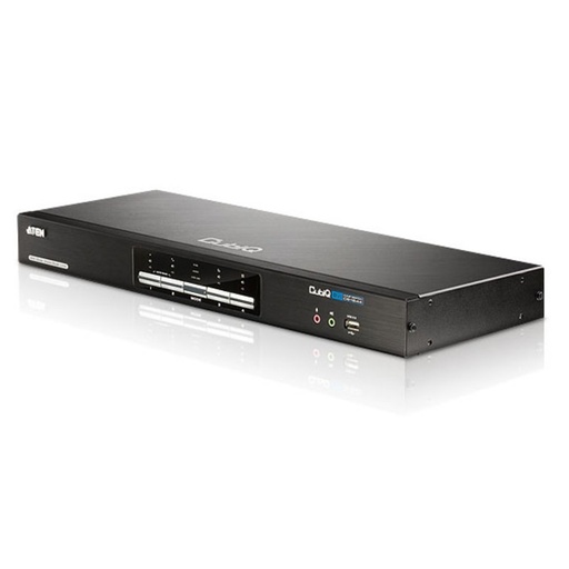 [4710423779686] Aten Desktop KVMP Switch 4 Port Dual Display DVI Dual Link w/ audio, 2x Custom KVM Cables Included, 2x USB Port, Selection Via Front Panel
