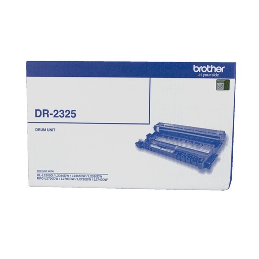 [4977766738217] Brother DR-2325 Mono Laser Drum Unit- HL-L2300D, L2305W, L2340DW, L2365DW, 2380DW, MFC-L2700DW, 2703DW, 2720DW, 2740DW - up to 12,000 pages