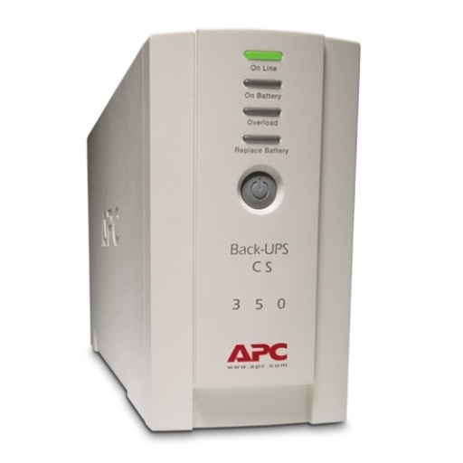 [731304016342] APC Back-UPS 350VA/210W Standby UPS, Tower, 230V/10A Input, 4x IEC C13 Outlets, Lead Acid Battery, User Replaceable Battery
