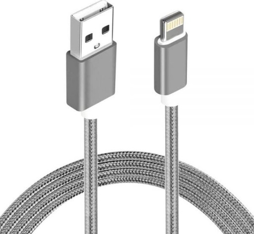 [9320422518909] Astrotek 1m USB Lightning Data Sync Charger Grey White Color Cable for iPhone 7S 7 Plus 6S 6 Plus 5 5S iPad Air Mini iPod