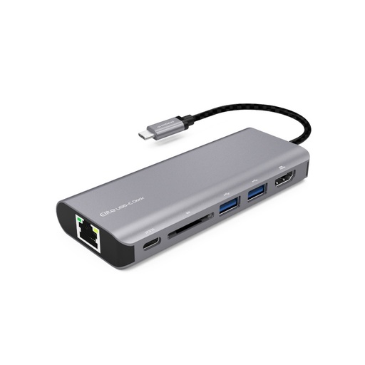 [9346396001872] mbeat®  "Elite" USB Type-C Multifunction Dock - USB-C/4k HDMI/LAN/Card Reader/Aluminum Casing/Compatible with MAC/Desktop PC Notebook Laptop Devices
