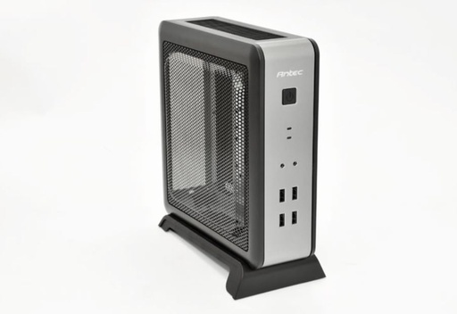 [761345101042] Antec ISK110-VESA ITX MB, Slim Form Factor case with External 90w PSU. 2 x USB 3.0 and 2 x USB 2.0. HD Audio. VESA Bracket 100x 100. Case Nuc (LS)