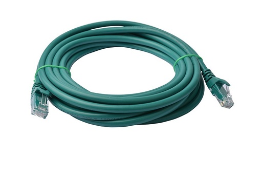 [9341756016848] 8Ware CAT6A Cable 7m - Green Color RJ45 Ethernet Network LAN UTP Patch Cord Snagless LS