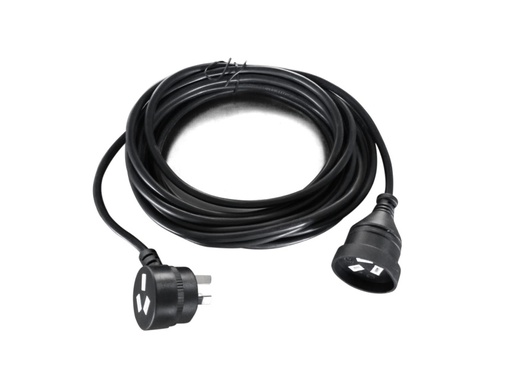 [9341756016428] 8Ware AU Power Cable Extension  3-Pin Male to Female 2m 3-Pin AU Piggy Back Black