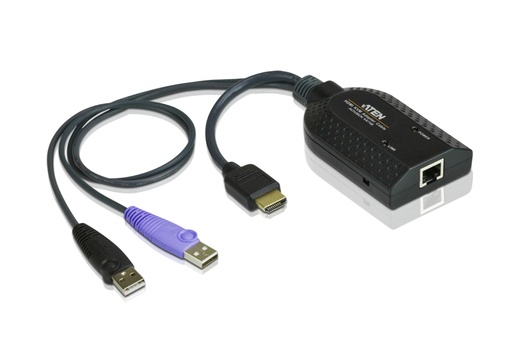 [4719264640124] Aten HDMI USB KVM Adapter Cable with Virtual Media  Smart Card Reader Support for KN/KM/KH series