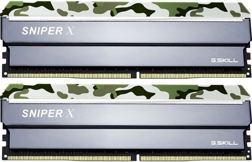 [4719692019691] G.SKILL F4-3200C16D-32GSXFB 32GB (2 x 16GB)/ PC4-25600 / DDR4 3200 Mhz/ Timings 16-18-18-38/ Voltage 1.35V/ Sniper X