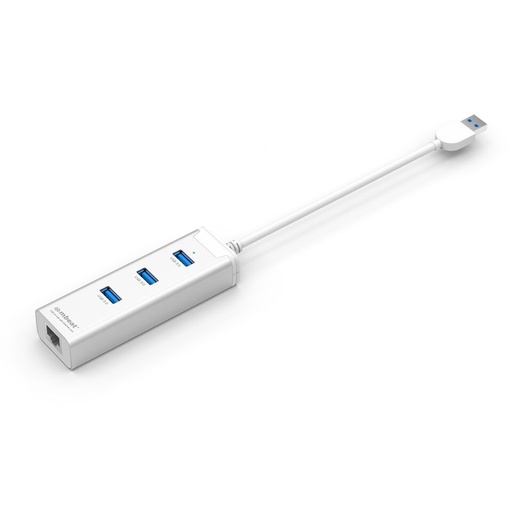 [9346396001292] (LS) mbeat® HAMILTON 3-Port USB 3.0 Hub with Gigabit LAN - 3x USB/10/100/1000Mbps RJ45 USB LAN/Supports Window or MAC OS 10x and Above