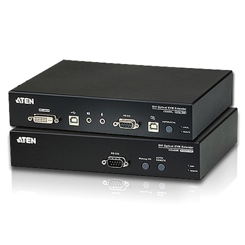 [4719264641138] Aten USB DVI Optical KVM Extender, extends 1920 x 1200 @ 600m
